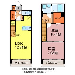 モードワン鴨田の物件間取画像